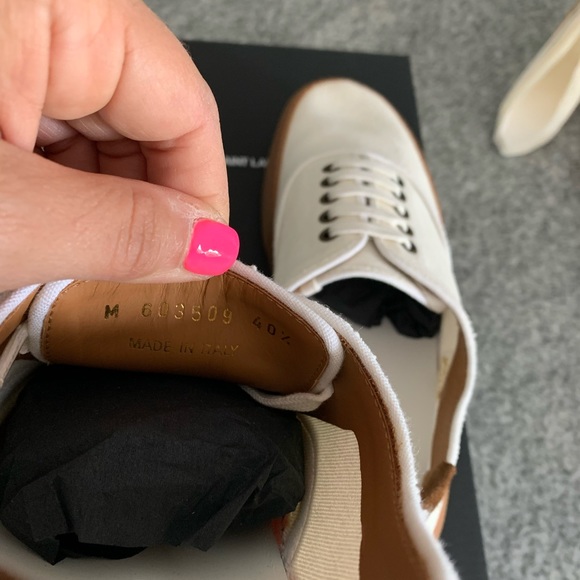 Saint laurent Venice lace up sneakers - Picture 5 of 7